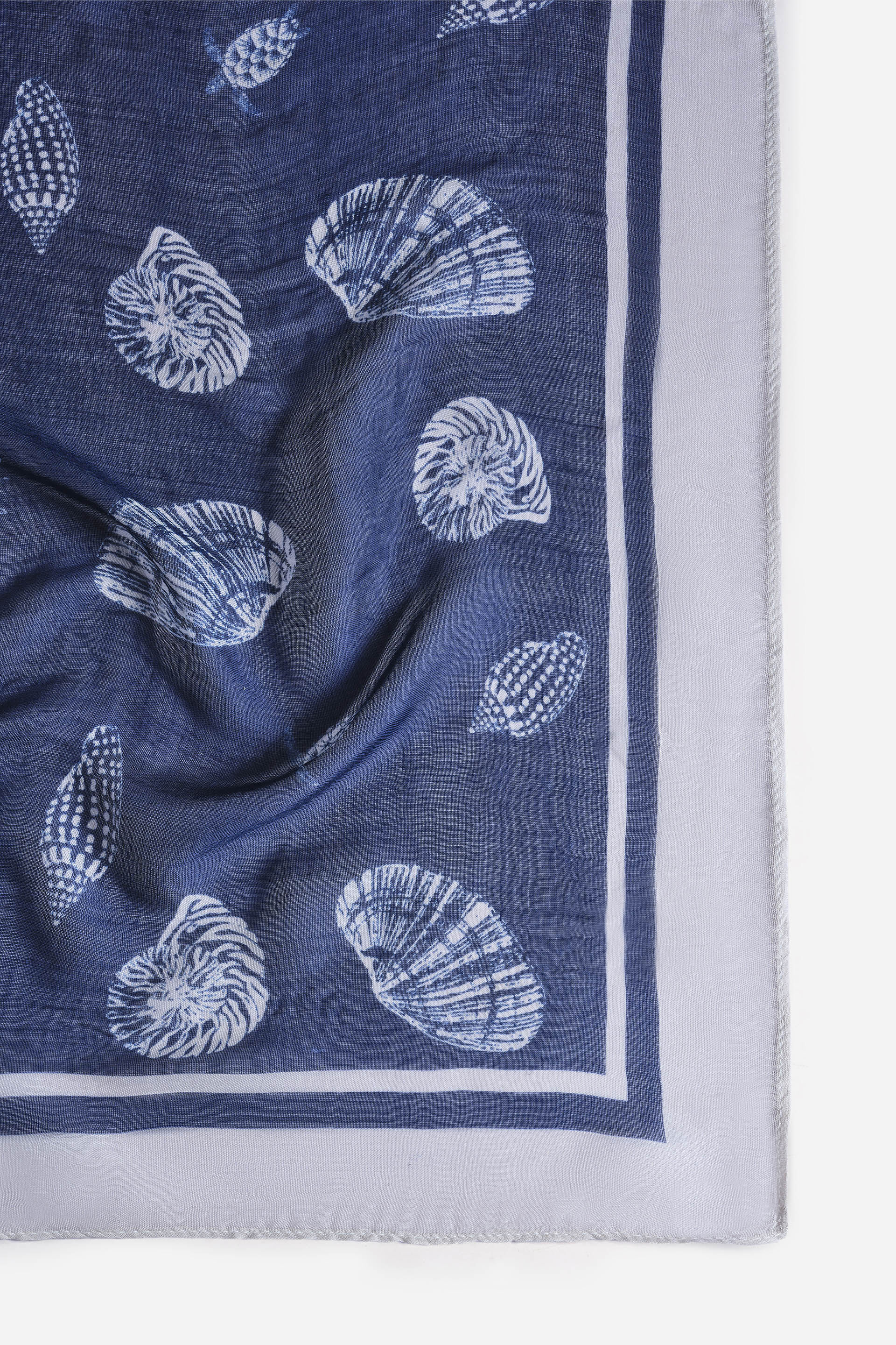 Indigo Motif Modal Stole, , image 2